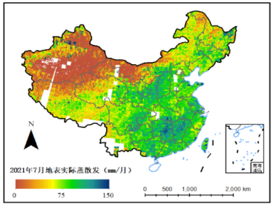 1公里分辨率蒸散发产品