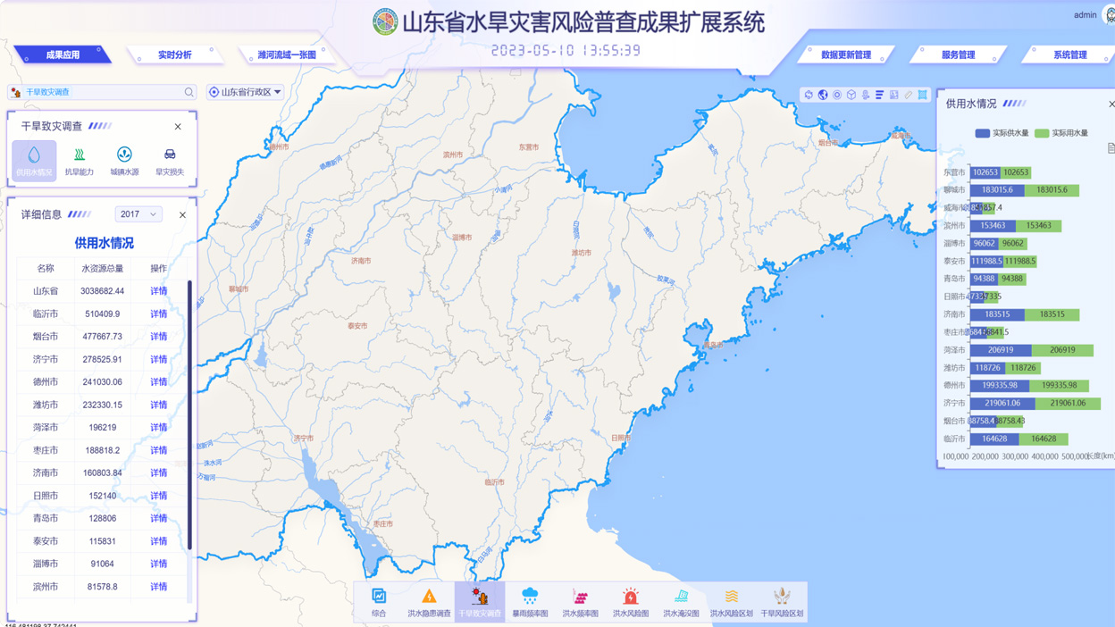 水旱灾害风险图应用系统 星图云开放平台 