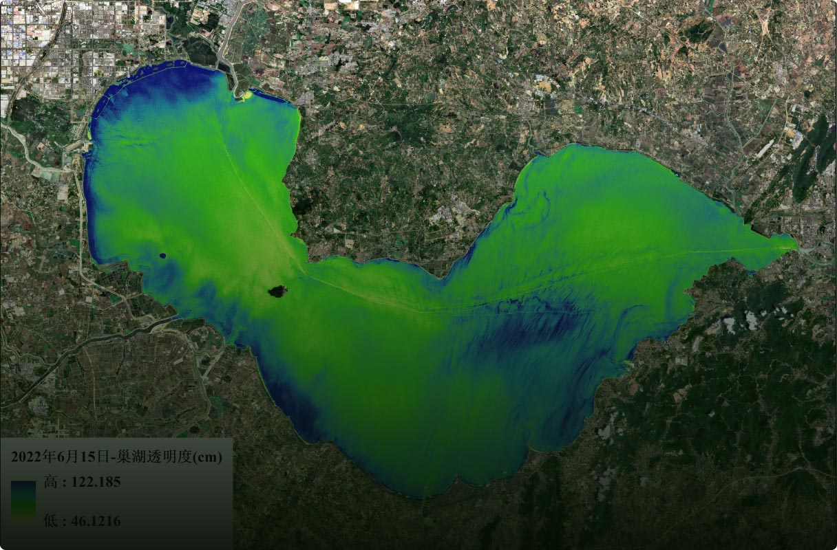 巢湖水体透明度遥感监测报告图