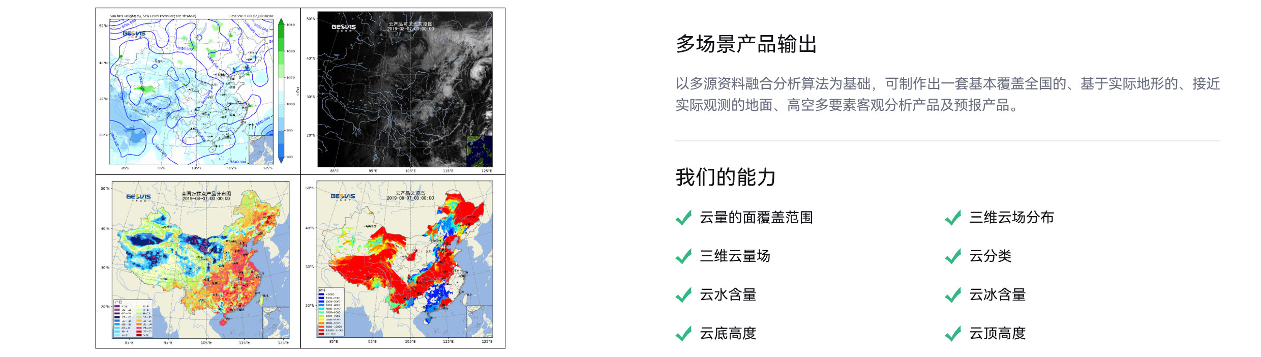 气象业务场景,多场景产品输出