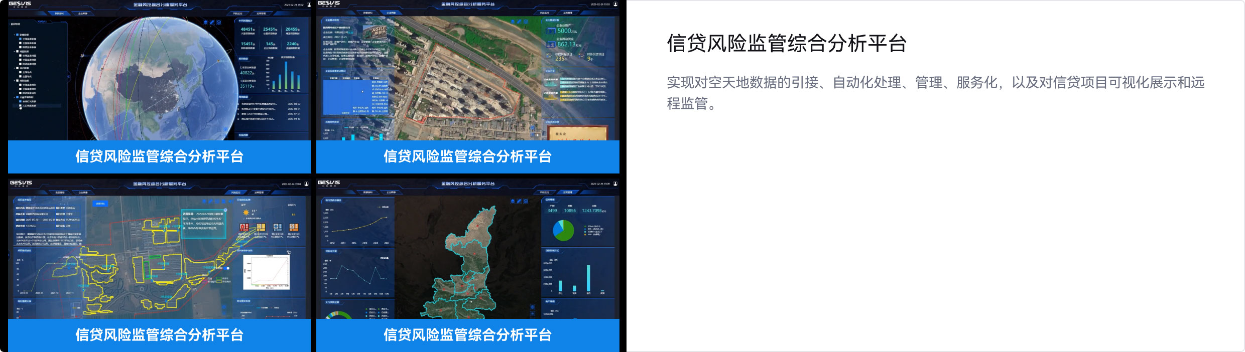 信贷风险监管综合分析平台样例图