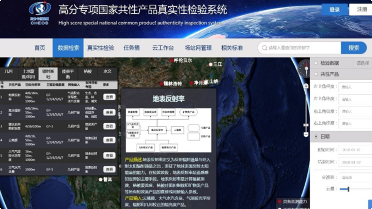 高分专项国家共性产品真实性检验系统