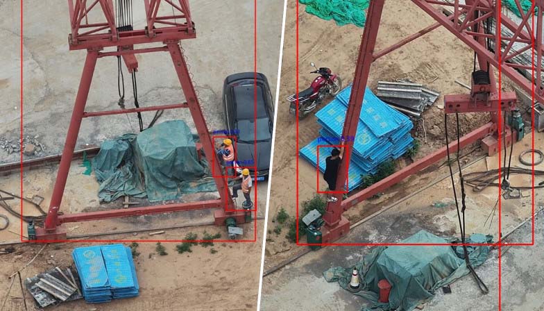 爬梯人员安全检测